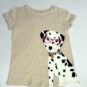 Cat & Jack Dalmatian tee w sequin collar